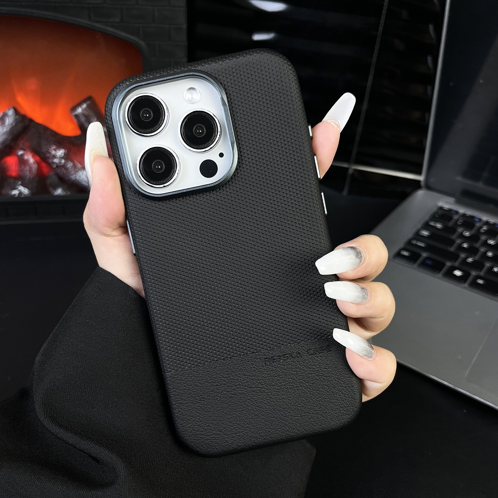 Phone Case Dragon Scale Texture Stitching Leather Magnetic All-inclusive Drop-resistant - Image 7