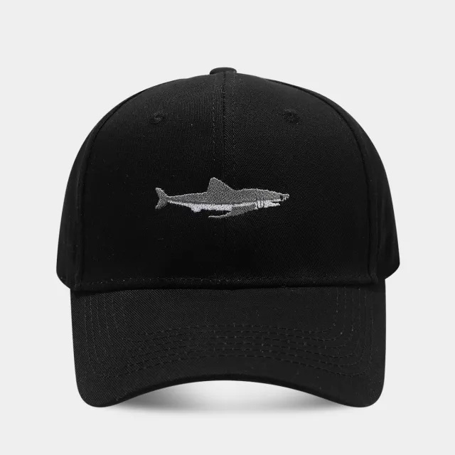 Solid Color Curved Brim Cotton Hard Top Casual Baseball Cap Black - Shop at LoveMi