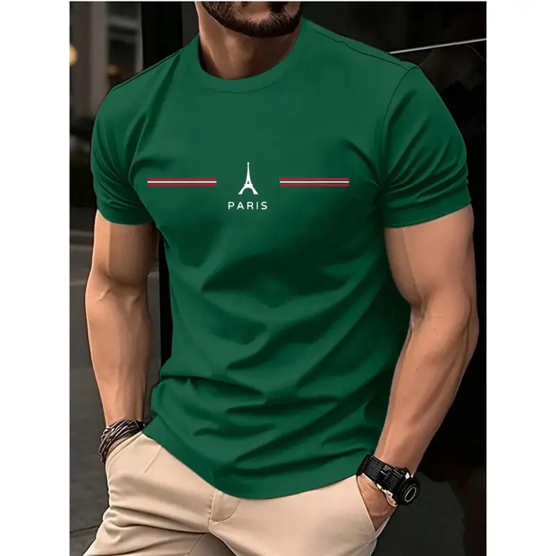 Men's Loose Oversized Casual Sports Round T-shirt