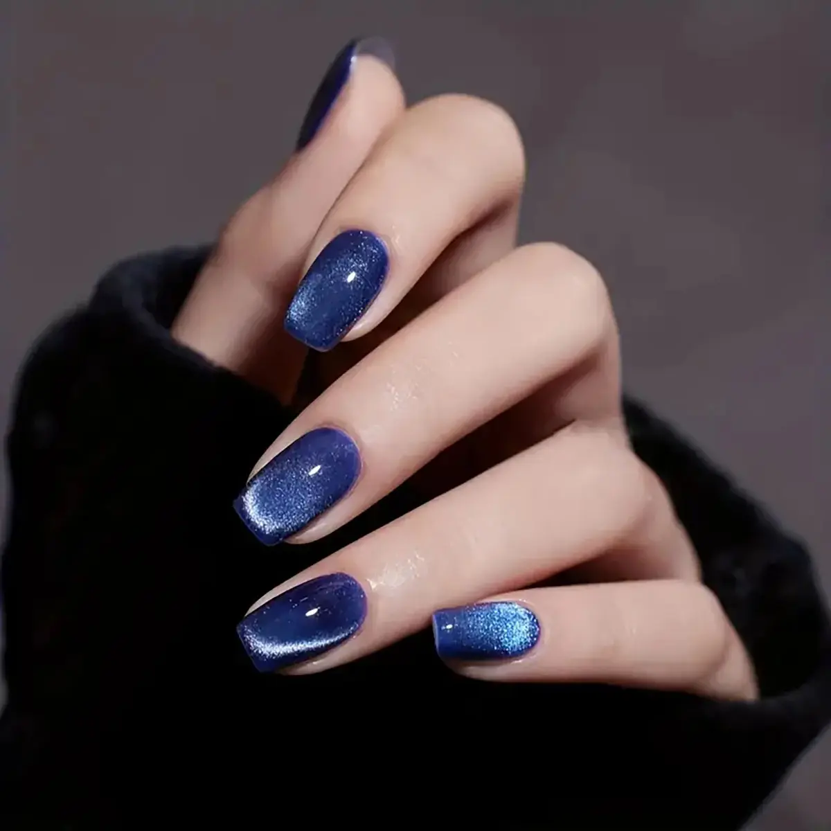Assorted Colors Cat Eye Nail Tips Set