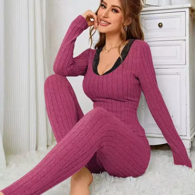 Slimming, High end Knit Top Rose Red - Shop at LoveMi
