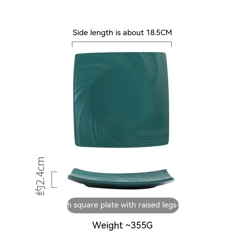 Square Plate Green