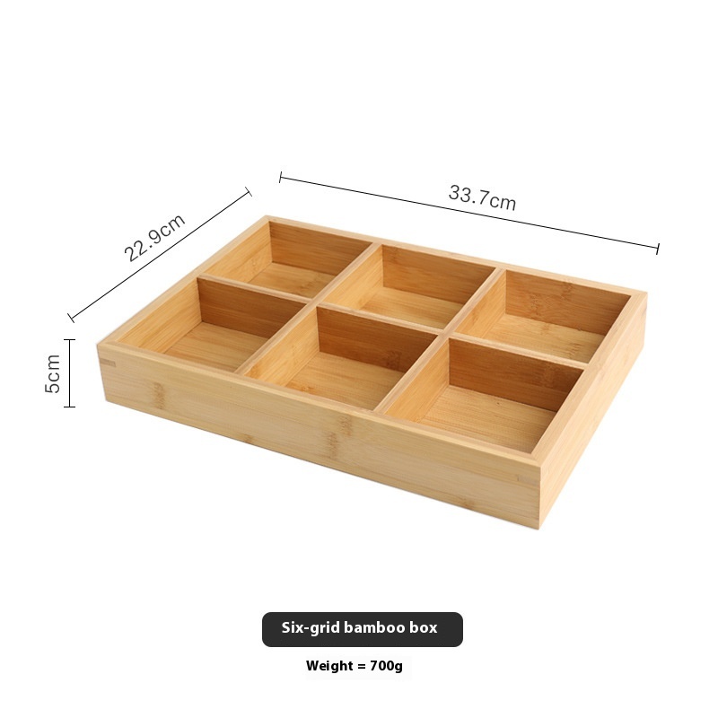 6Grid wooden box