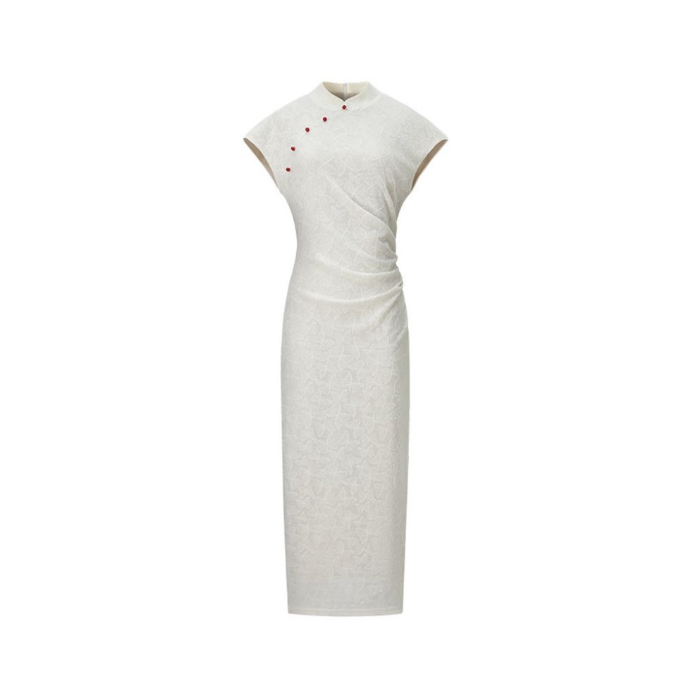 National Style New Chinese Style Knitted Slimming Dress