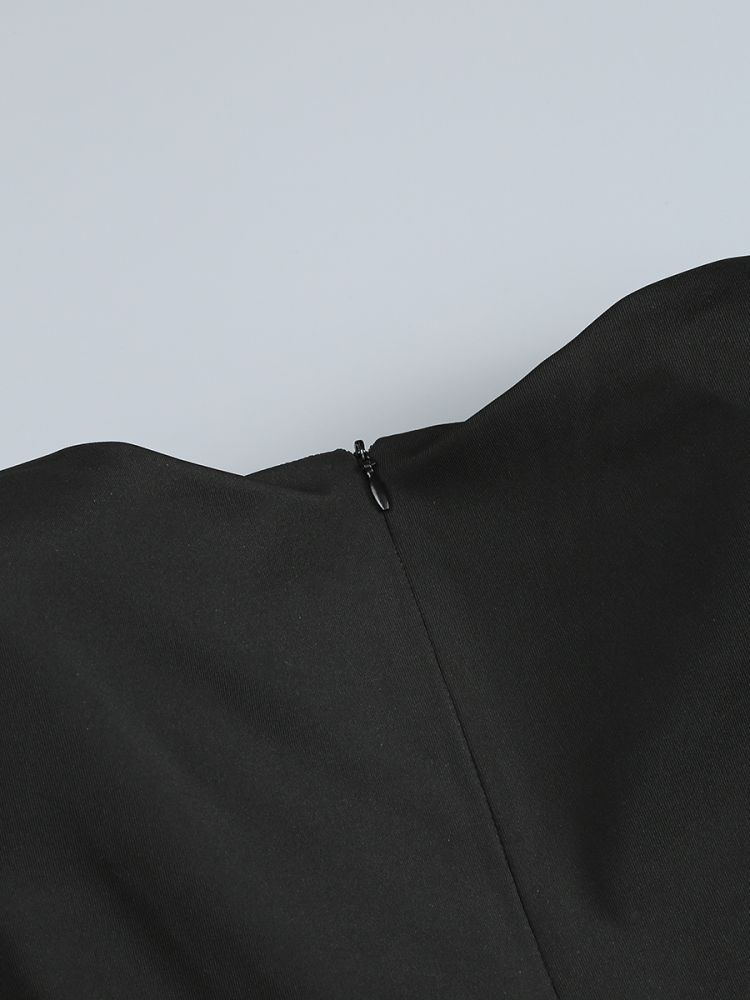 Long-Sleeve High-Waist Maxi Dress, picture 6 of 8