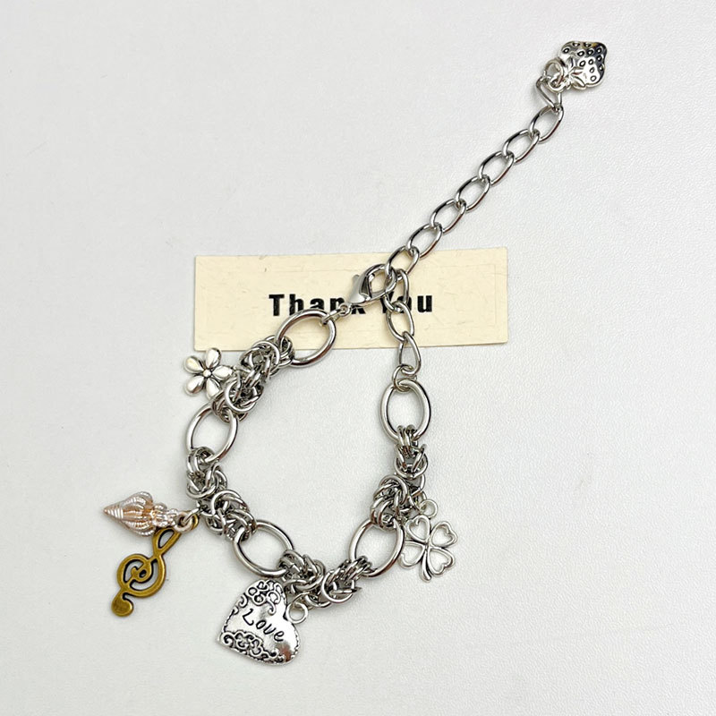 Light Luxury Minority Vintage Shell Starfish Flower Pendant Necklace For Women