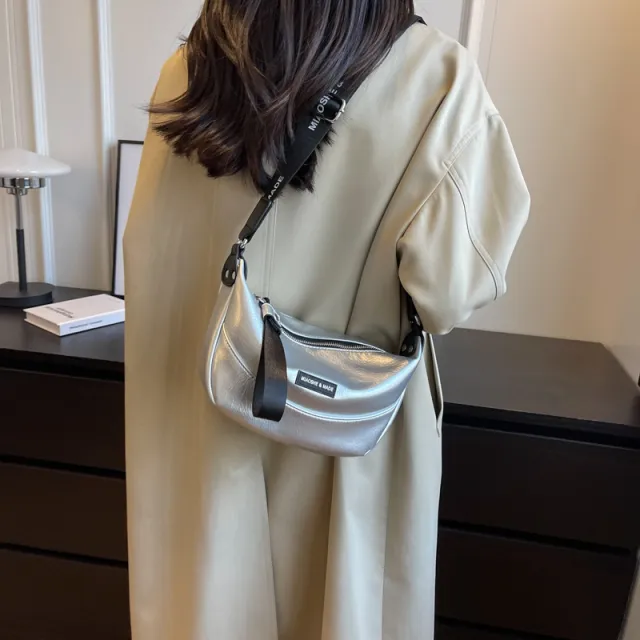 Best selling Crossbody Bags Versatile Dumpling Bag Silver - Shop at LoveMi