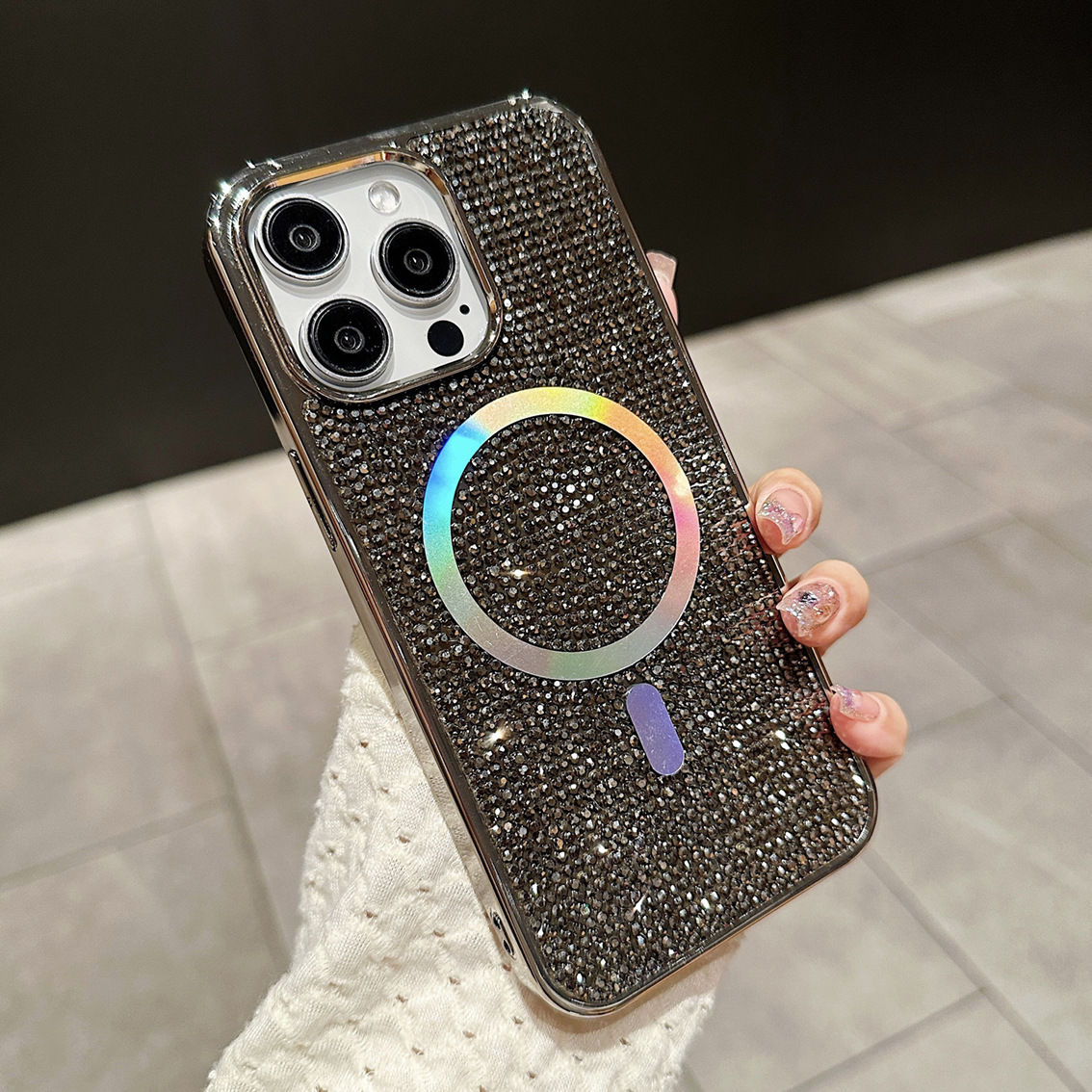 Phone Case Rhinestone Electroplating Protective Sleeve - Image 12