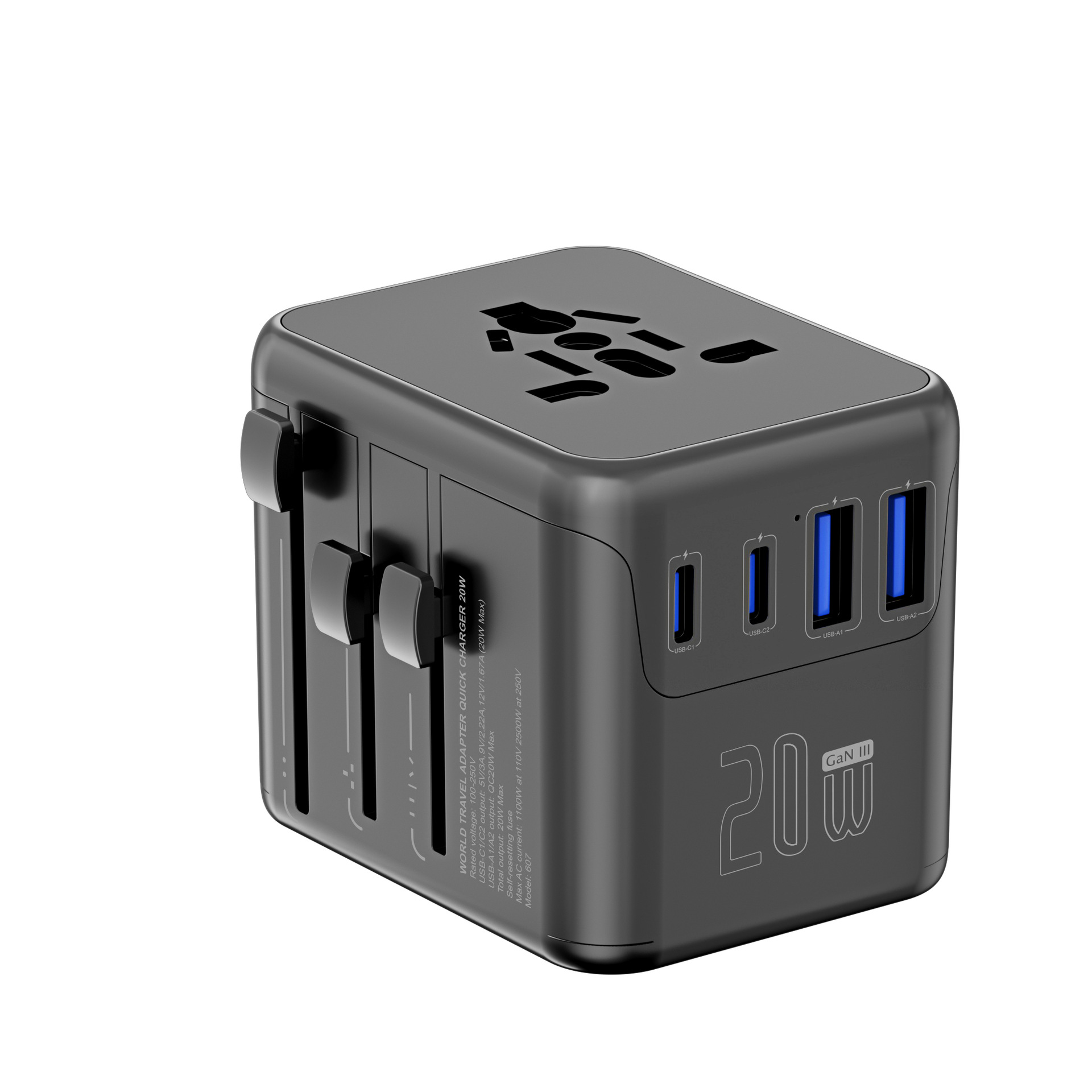 Multifunctional Wireless Travel Plug Adapter 4