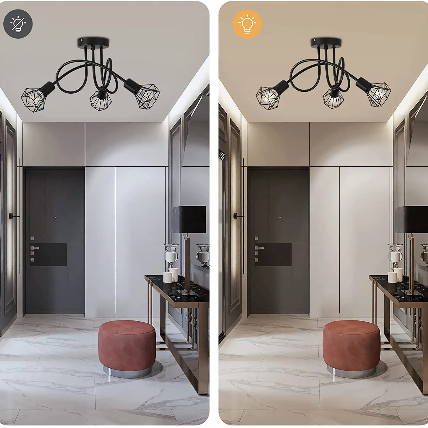 Ceiling Light American Minimalist Nordic-style Uniquely Designed Molecular Light