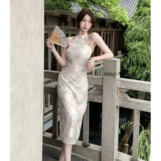 New Early Spring Chinese style Modified Cheongsam Dress And Women's Suit S Skirt - Shop at LoveMi