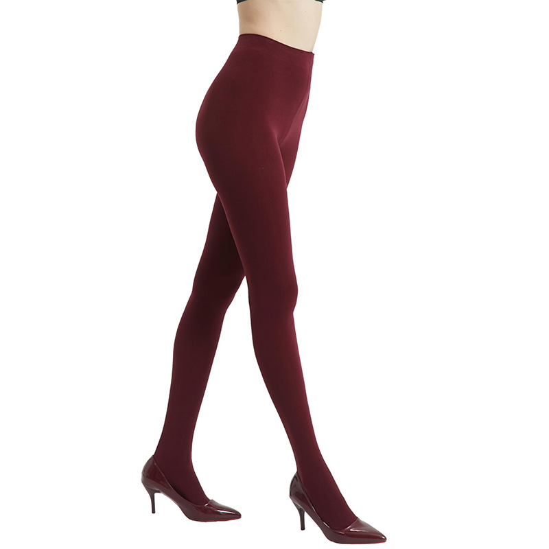 80D Velvet Tights In Multiple Sizes And Colors With A Single-Line Crotch