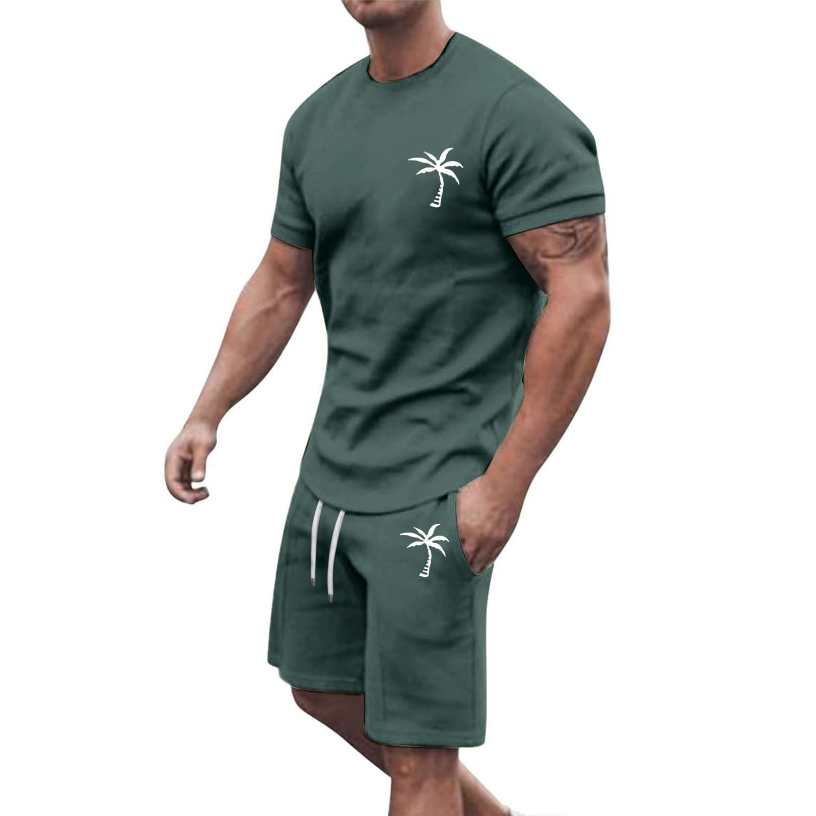 Men's Short Sleeve & Shorts Leisure Sports Set