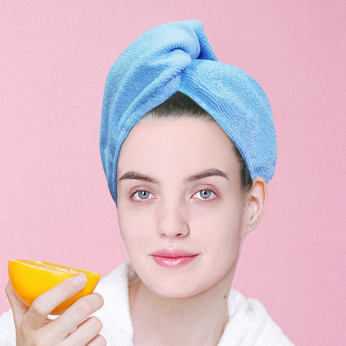 Microfiber Hair-Drying Cap For Women Thickened Quick-Drying Highly Absorbent