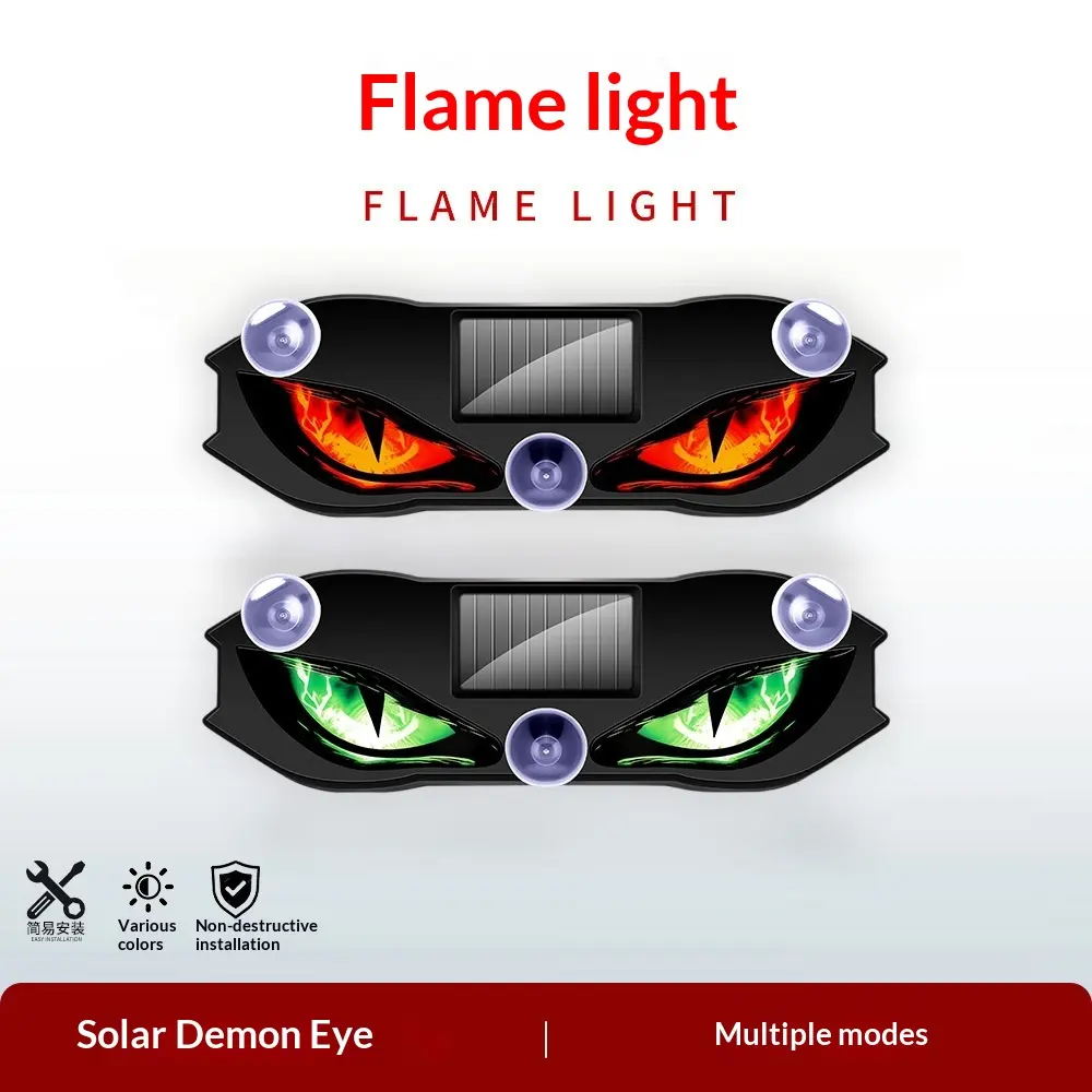 Evil Eye Motion-Sensing Solar-Powered Rear-Window Warning Light