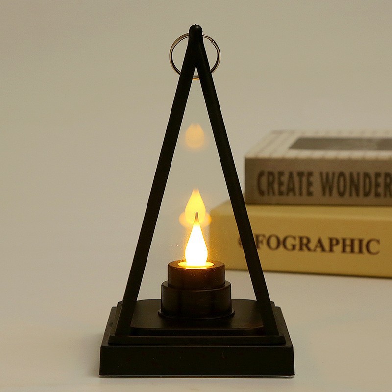 Transparent Black Lamp Holder