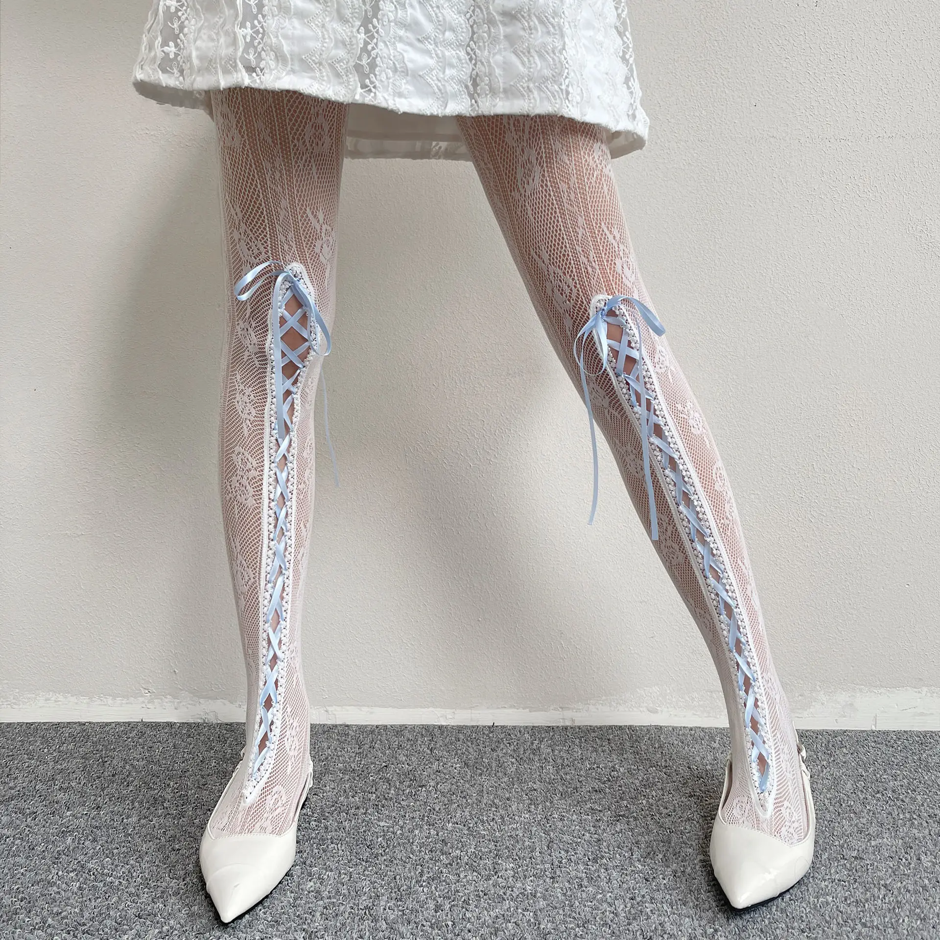 Strap Lace Sexy Pantyhose