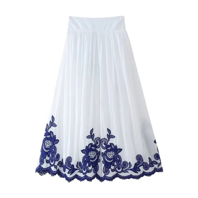 Embroidery Shirt Skirt Suit Women Skirt L - Shop at LoveMi