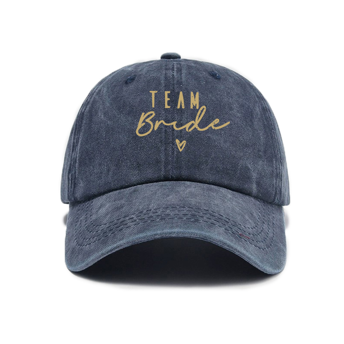 Retro Distressed Letter-print Washed Soft-crown Baseball Cap Outdoor Casual Sunshade Hat