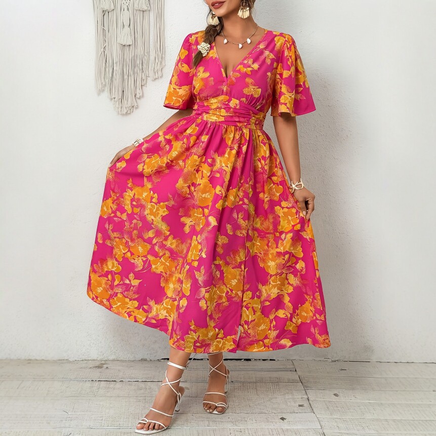 Summer European And American-style Midi Dress