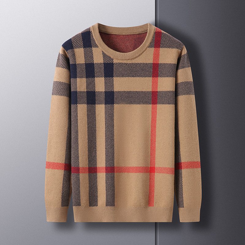 Knitwear Casual Crew Neck Top Bottoming Men’s Sweater