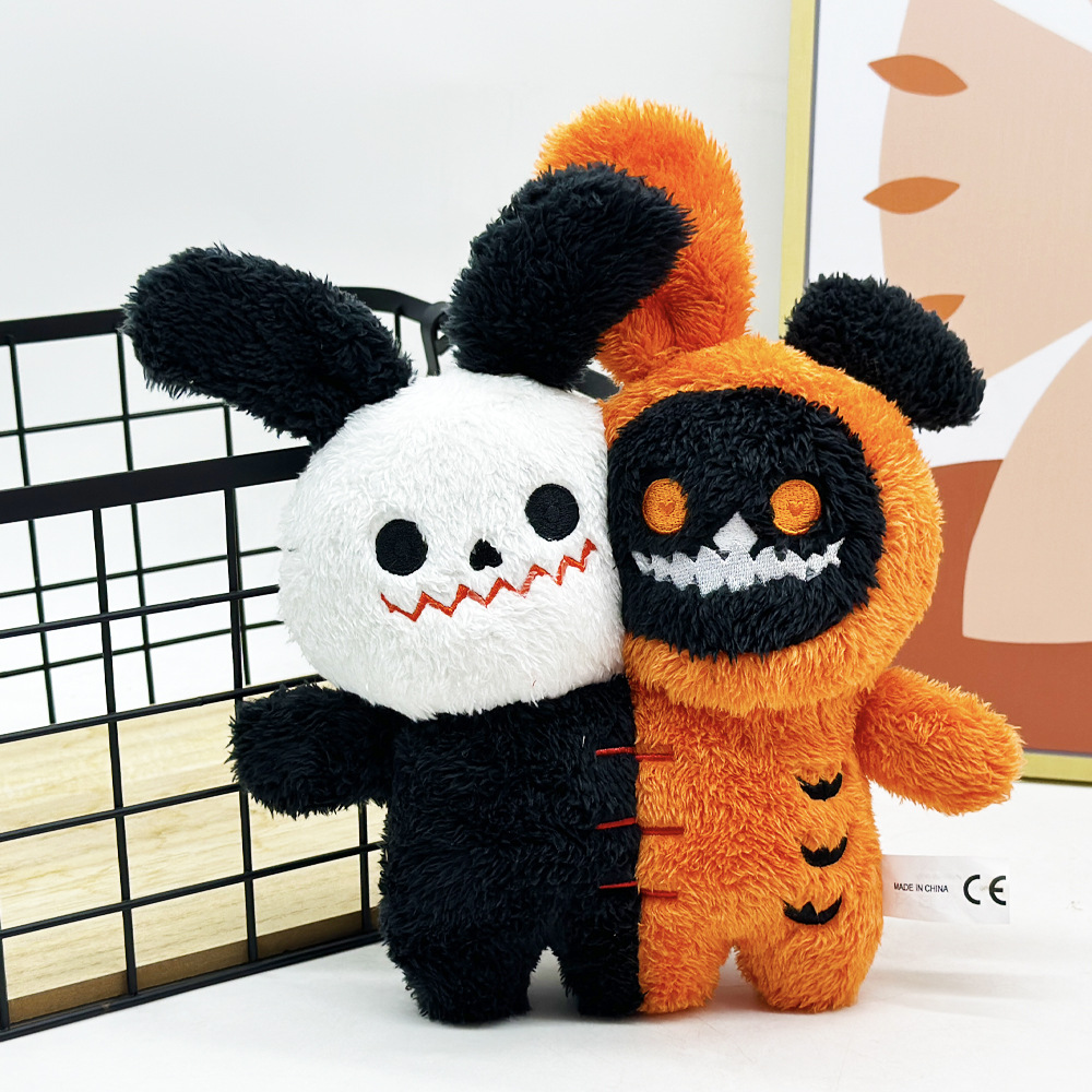 New Halloween Doll Double-Headed Ghost Animal Plush Toy detail photo 5
