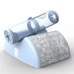 Cat Self-Hi Relieving Stuffy Automatic Feeding Toy - Blue - View 1