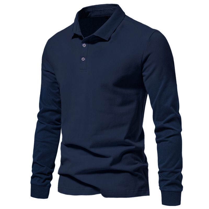 Camisa Polo Masculina de Manga Longa e Modelagem Solta