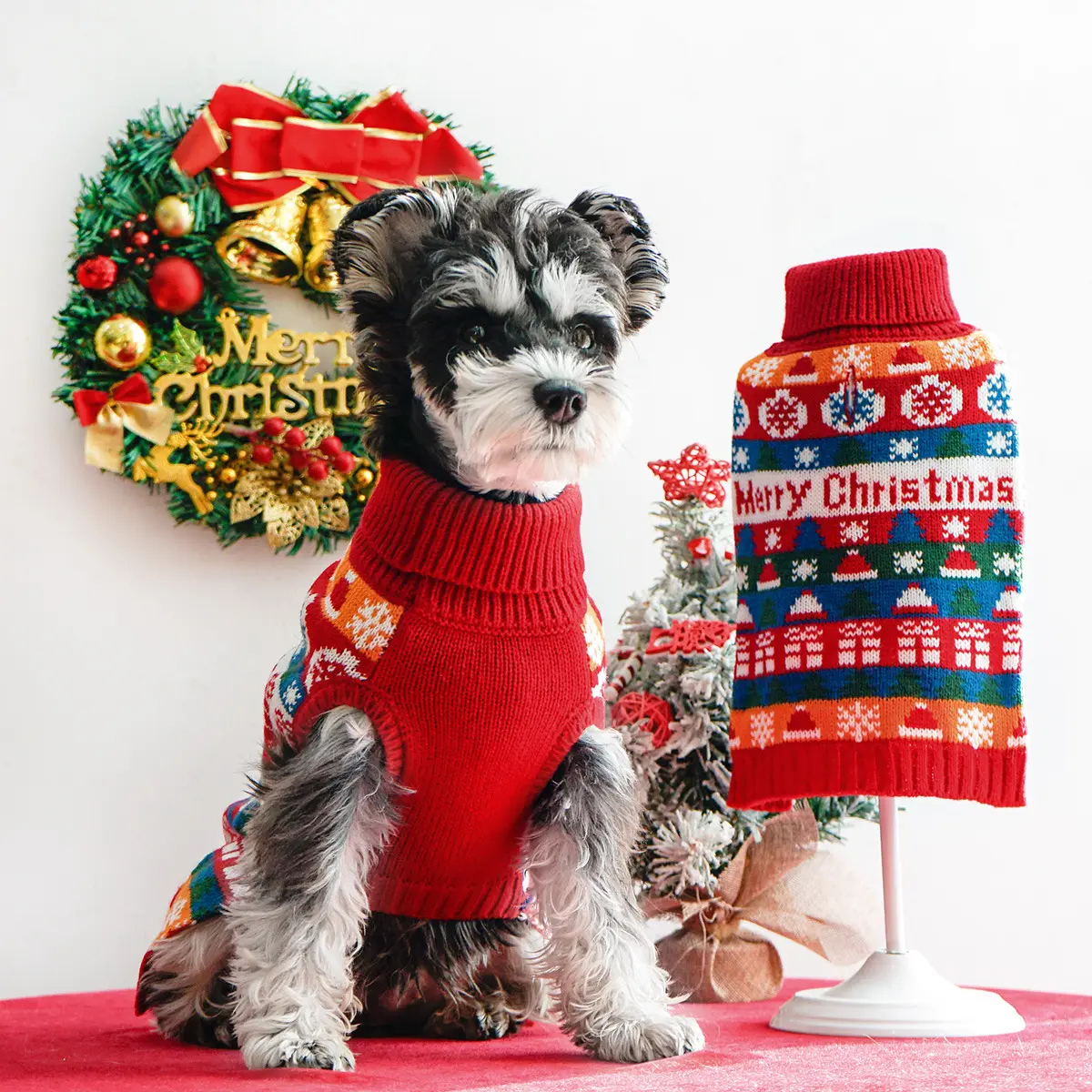 Autumn And Winter Christmas Sweater Turtleneck 2-leg