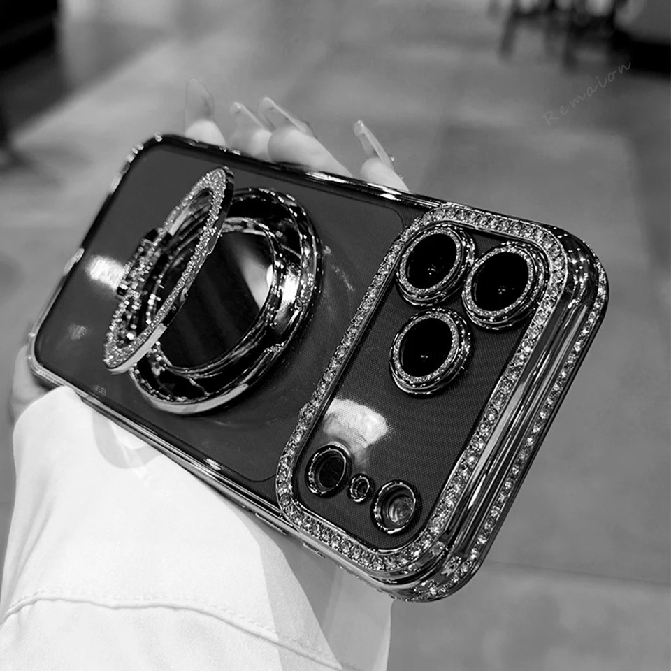Funda magnética espejo brillo para iPhone 18 Pro Max