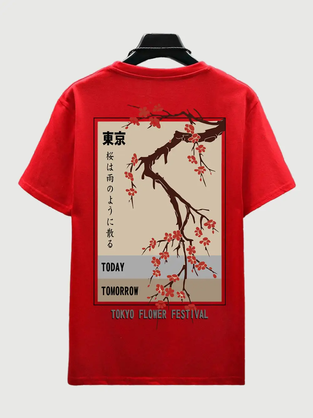 Today Tomorrow Tokyo Flower Festival T Shirt Men Fashion