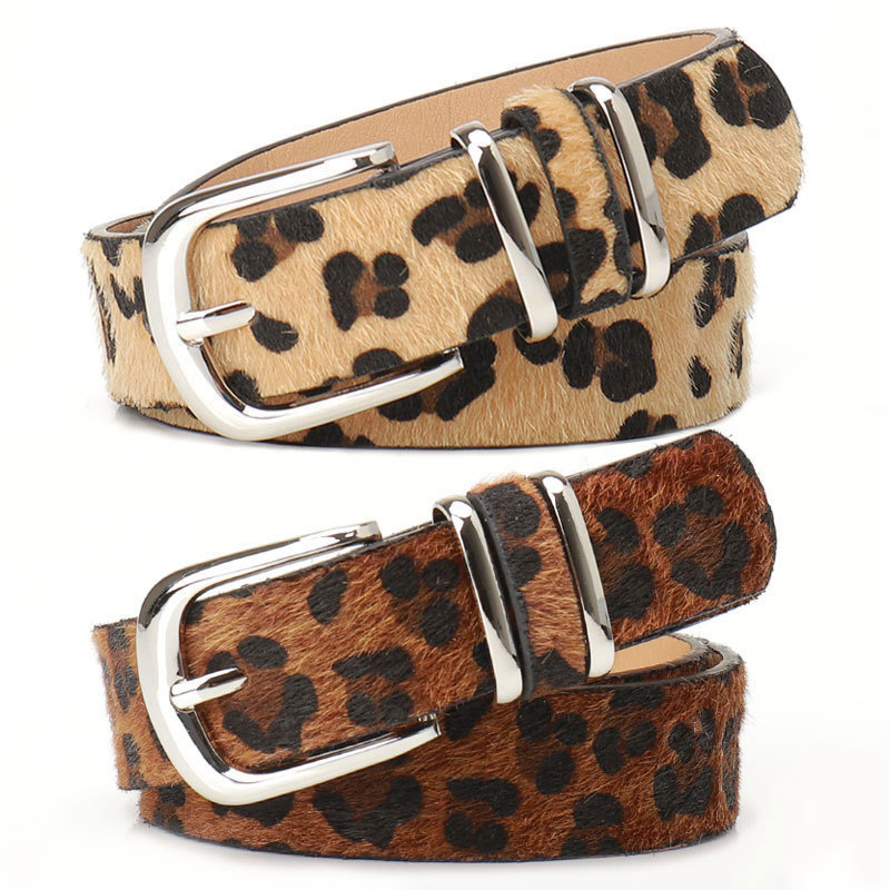 Womens Leather Belt Trendy European American Style Versatile For Coats And Trousers
