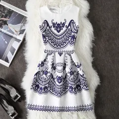 European And American Spring And Summer Women's Clothing Fashion Printing Dress - 7537 - View 1
