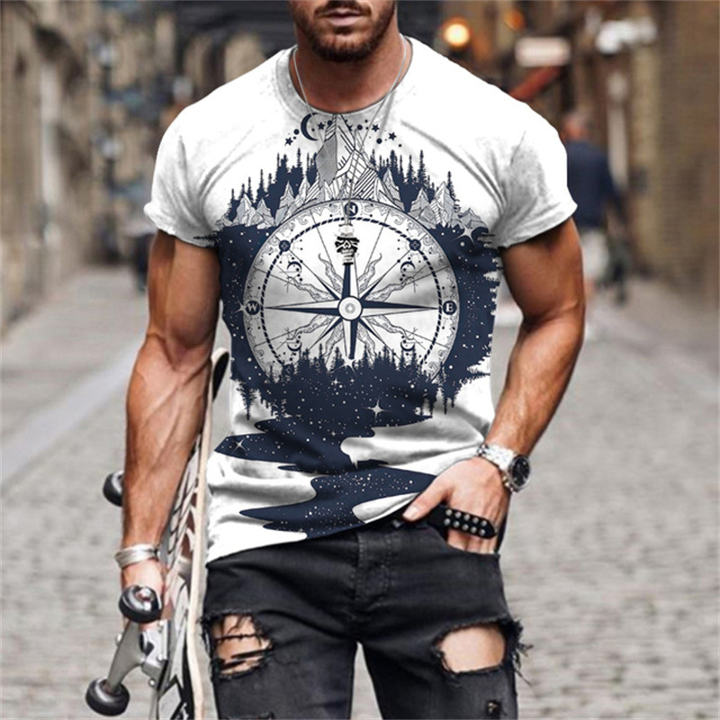 Title 5, Camiseta Estilo Guerreiro Retro Streetwear Euro...