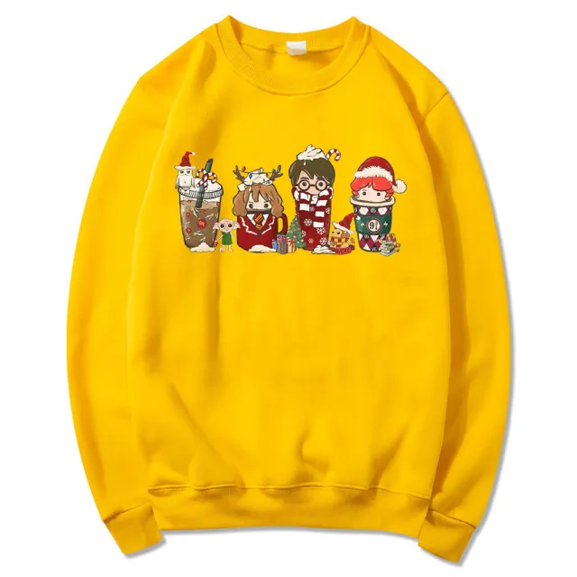 Women's Magic Wizard Christmas Sweatshirt Yellow - Shop at LoveMi