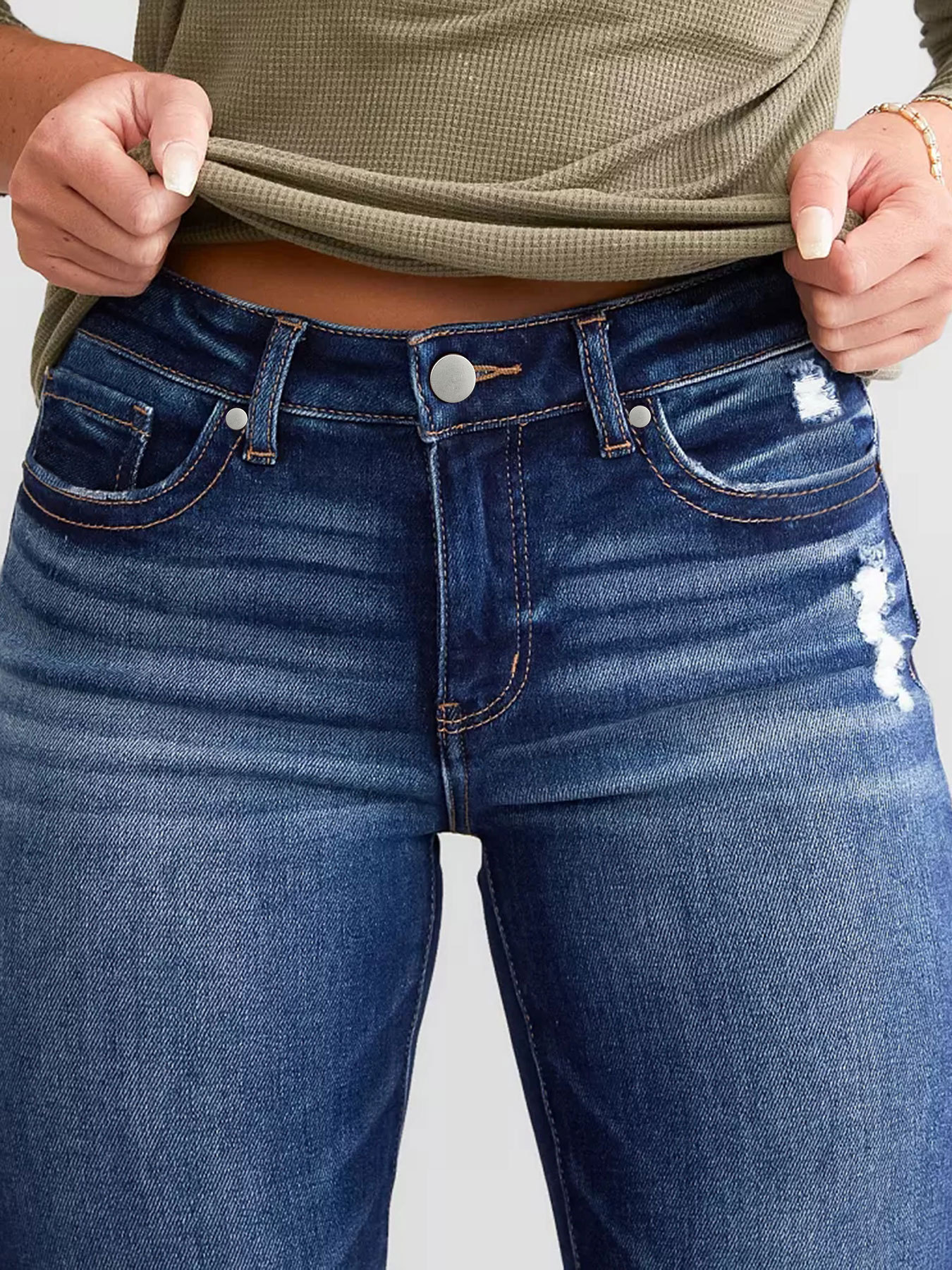 Ladies New Jeans Stretch Slim Ripped