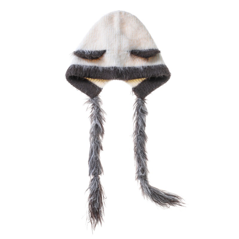 Cat Ears Mink Wool Ear-Protection Knitted Hat — Cozy Animal Ear Beanie