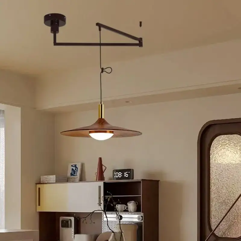 Dining Room Chandelier Simple Walnut Creative Chandelier