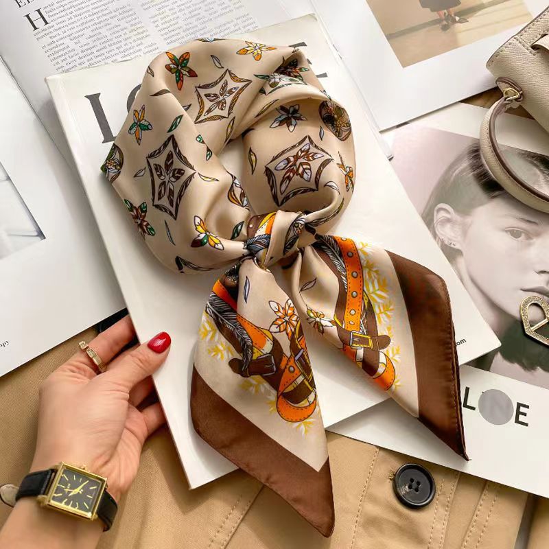 Women's High-end Thin Square Scarf - Image 31