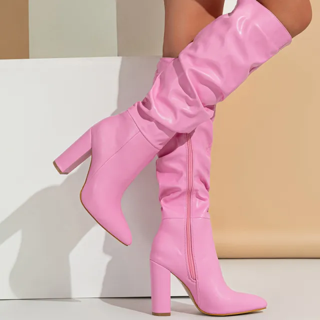 Pointed Long Women's High Heels Pink - Shop at LoveMi