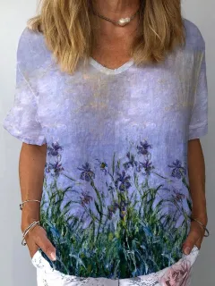 Women's Creative Trendy Personalized Printed Top - Style 34 - View 1