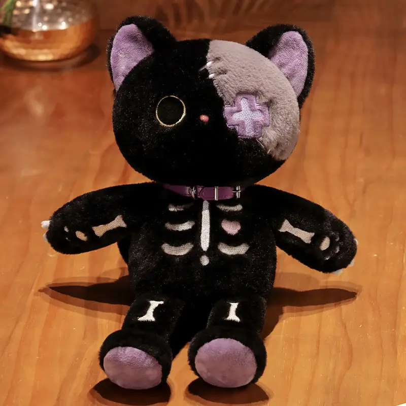 Three-dimensional Plush Skeleton Cat Doll Cartoon Creative