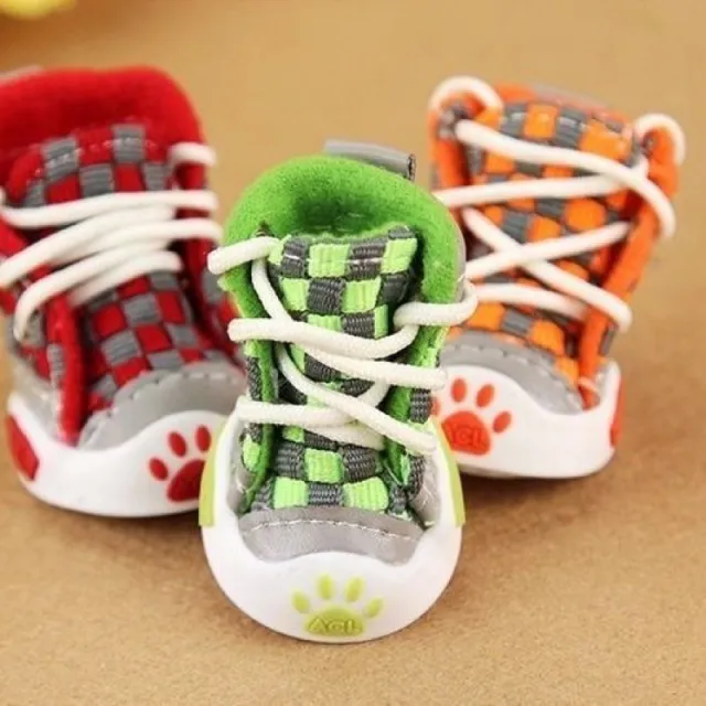 Small Dog Shoes Non slip Warm Orange - Shop at LoveMi