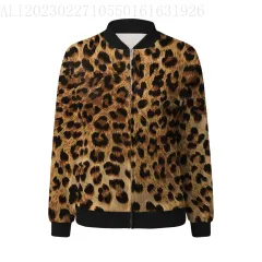 Women's Jacket Baseball Long Sleeve Zipper Coat Sweatshirt - Nkw28-2Xl - View 1