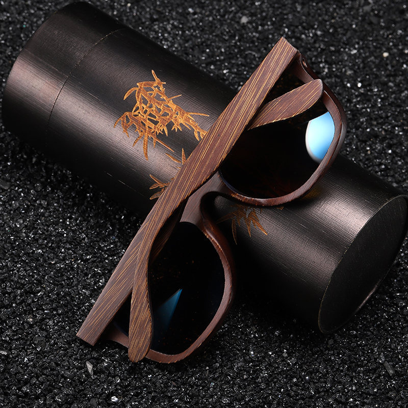 Bamboo And Wood Sunglasses Retro Polarized Shades
