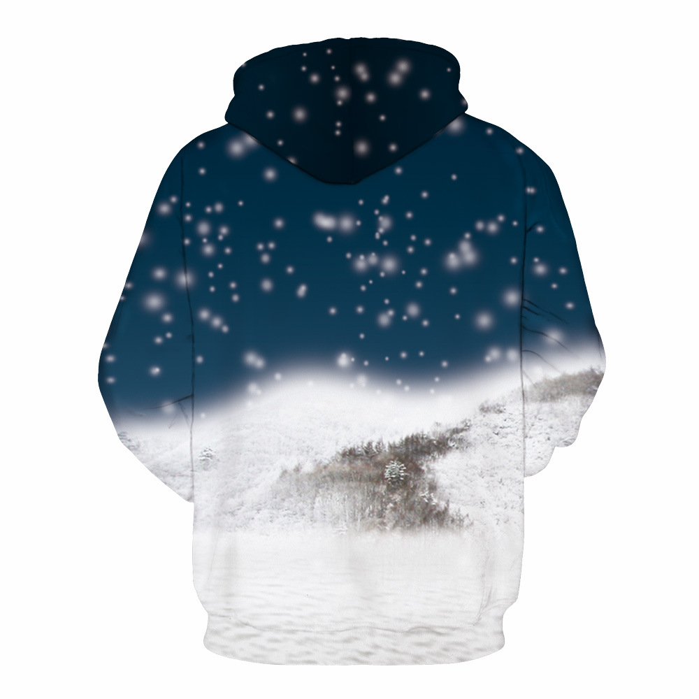 Title 9, Digital printed hooded loose couple sweater