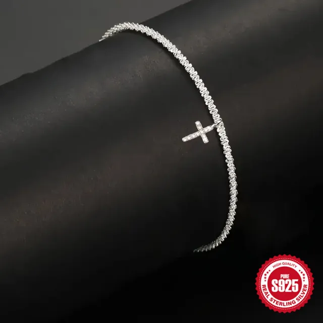 S925 Silver Cauliflower Starry Sky With Love Jewelry Silver Cross - Shop at LoveMi