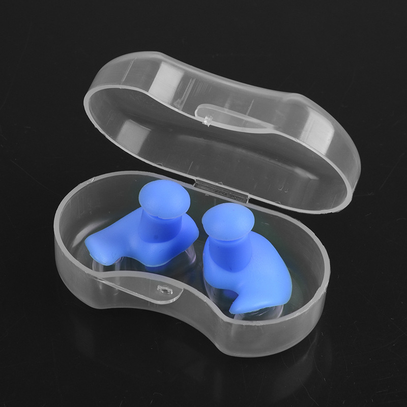 New Style Swimming Spiral Earplugs Waterproof Earplugs Nose Clip Earplug Set
