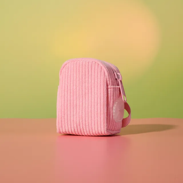 Design Pink Corduroy Pet's Chest back Can Carve Writing Collar Rope Dog Walking Bag Pink Pet Mini Schoolbag - Shop at LoveMi