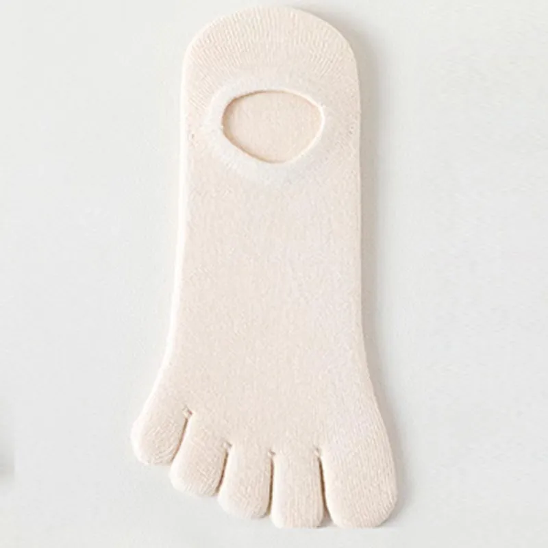 Toe Socks Women's Summer Thin Deodorant - Skin Color